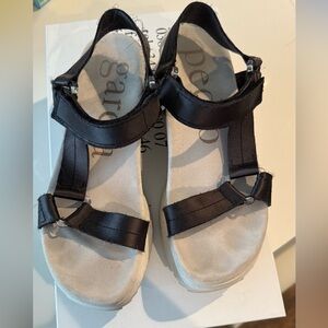 Pedro Garcia Black and Cream Women's Sandals